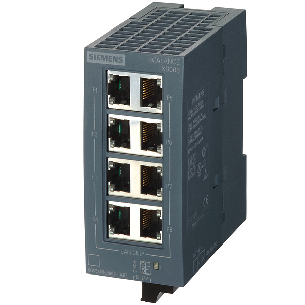6GK5008-0BA00-1AB2 New Siemens SCALANCE XB008 Unmanaged Ethernet Switch